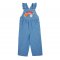 Frugi Mia Rainbow Dungarees - Blue Denim