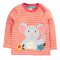 Frugi Orion Circular Mouse Stripe Top - Pink