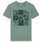Frank & Faith Nature Grid T-Shirt - Slate Green