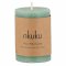 Rustic Soy Blend Mini Pillar Candle - Sage Green