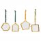 Tiny Kiko Aged Antique Frame Decorations - Set of 4