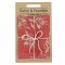 Raine & Humble Olive Grove Print & Kumas Stripe Tea Towels -  Cinnamon - Pack of 2