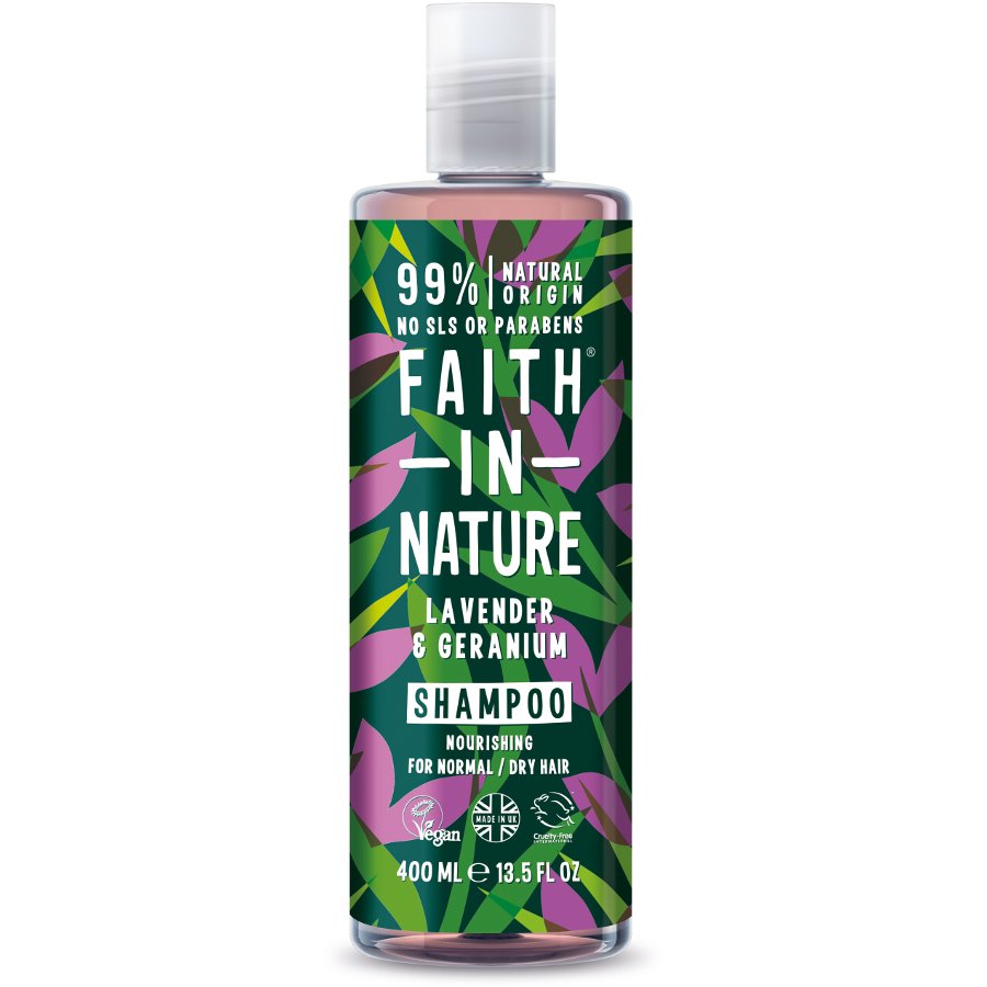 Faith In Nature Lavender & Geranium Shampoo - 400ml - Faith In Nature