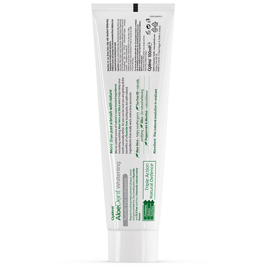 Aloe Dent Whitening Toothpaste Fluoride Free - 100ml - Aloe Dent