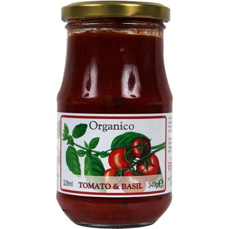 Organico Tomato & Basil Pasta Sauce - 340g - Organico