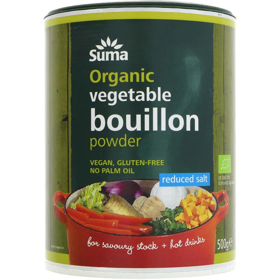 Suma Organic Reduced Salt Vegetable Bouillon Powder 500g Suma Wholefoods