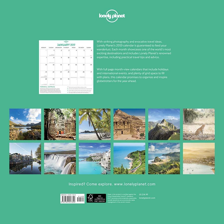 Lonely Where To Go When 2019 Wall Calendar Natural Collection