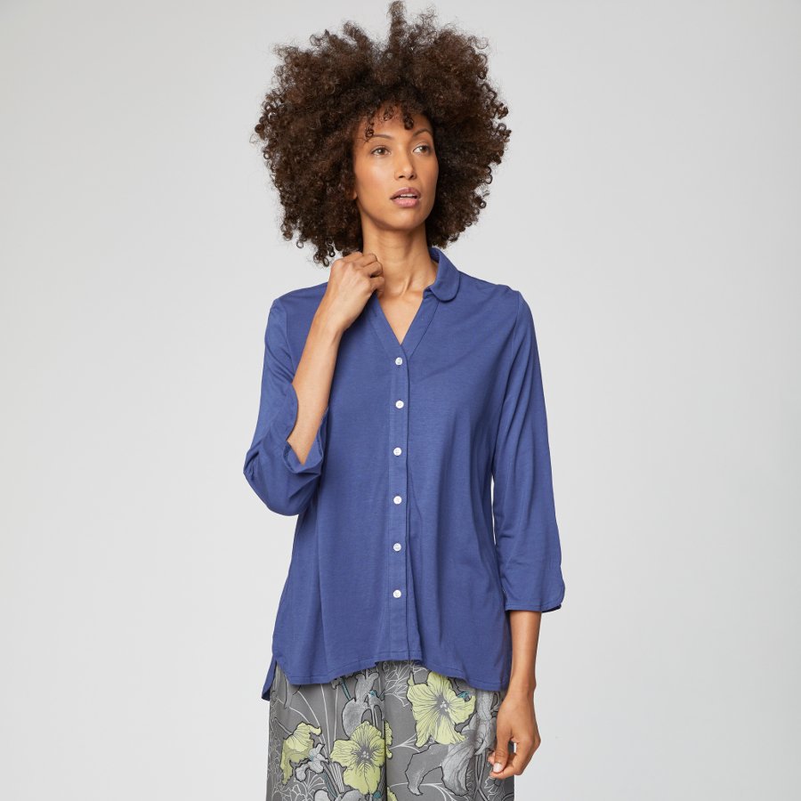 Thought Ocean Blue Madie Blouse - Thought