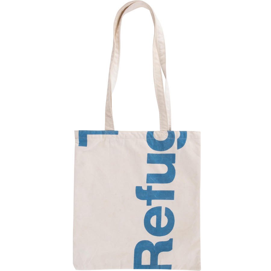Upcycled Refugee Tent Tote Bag - Natural Collection Select