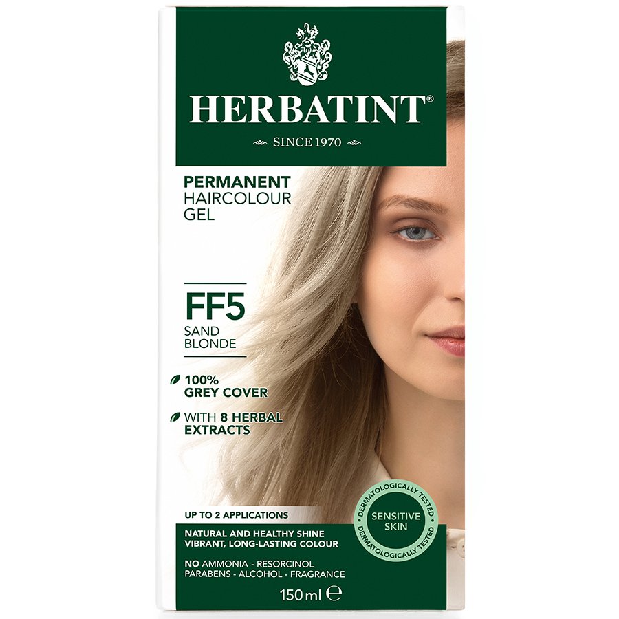 Herbatint Permanent Hair Dye Ff5 Sand Blonde 150ml Herbatint