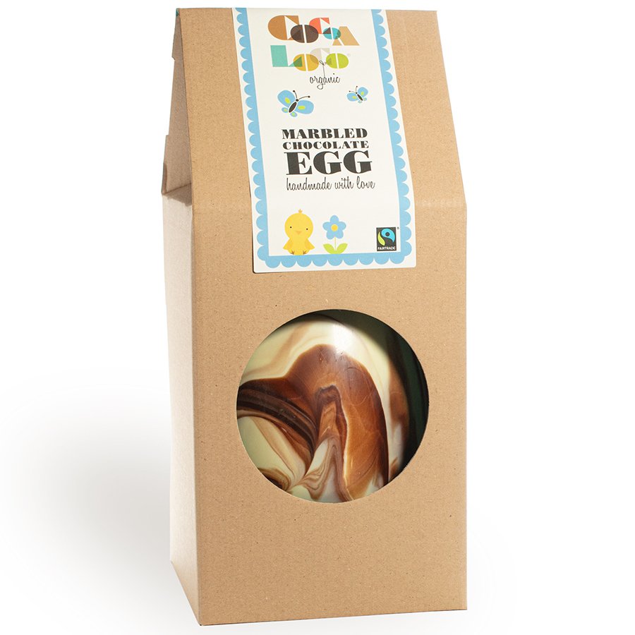 Cocoa Loco Giant Marbled Easter Egg 1.25kg Cocoa Loco