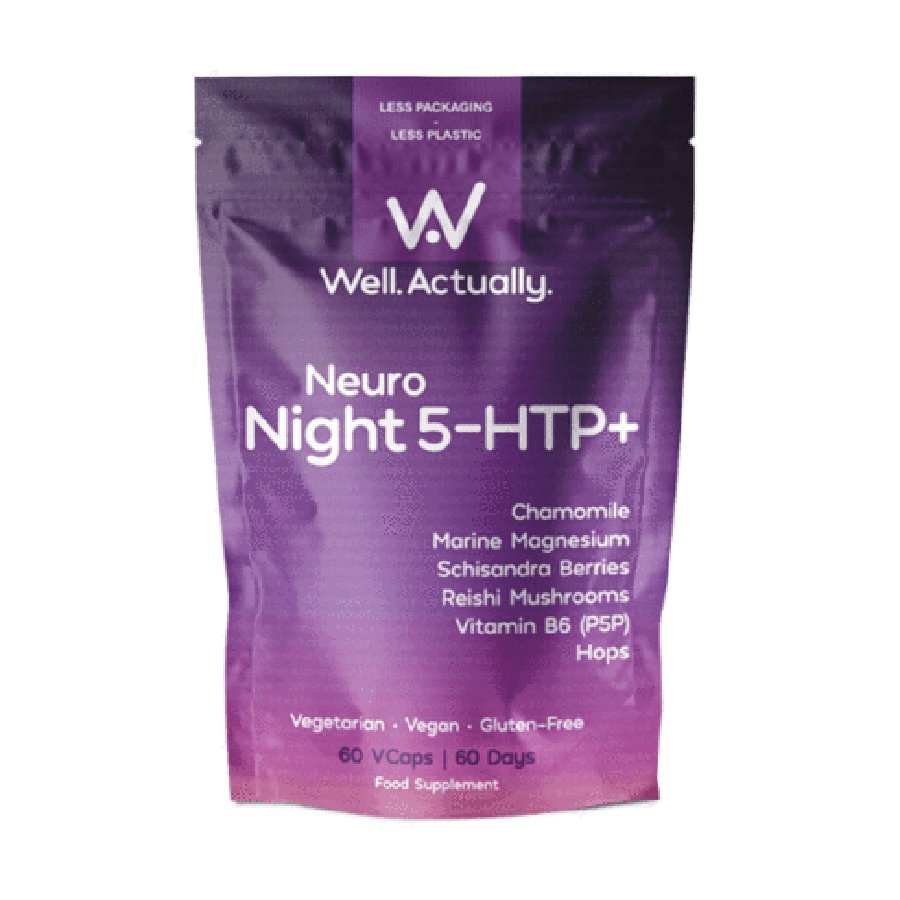 Well Actually Neuro Night 5-HTP+ - 60 Capsules - Well Actually