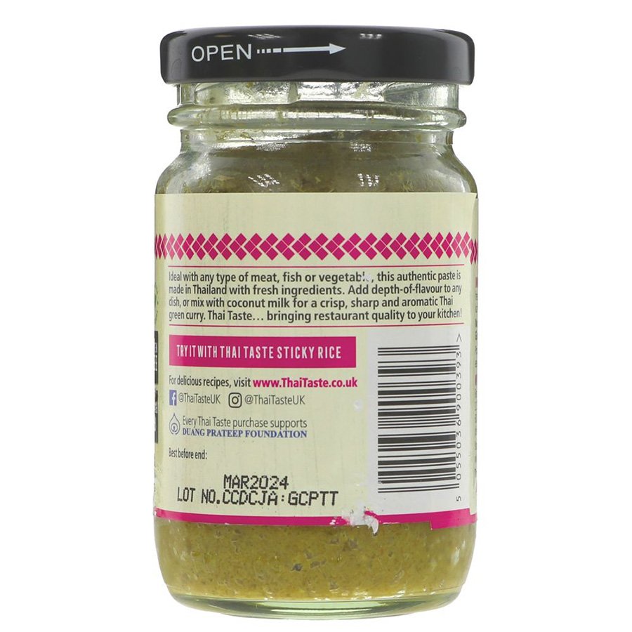 Thai Taste Green Curry Paste - 114g - Thai Taste