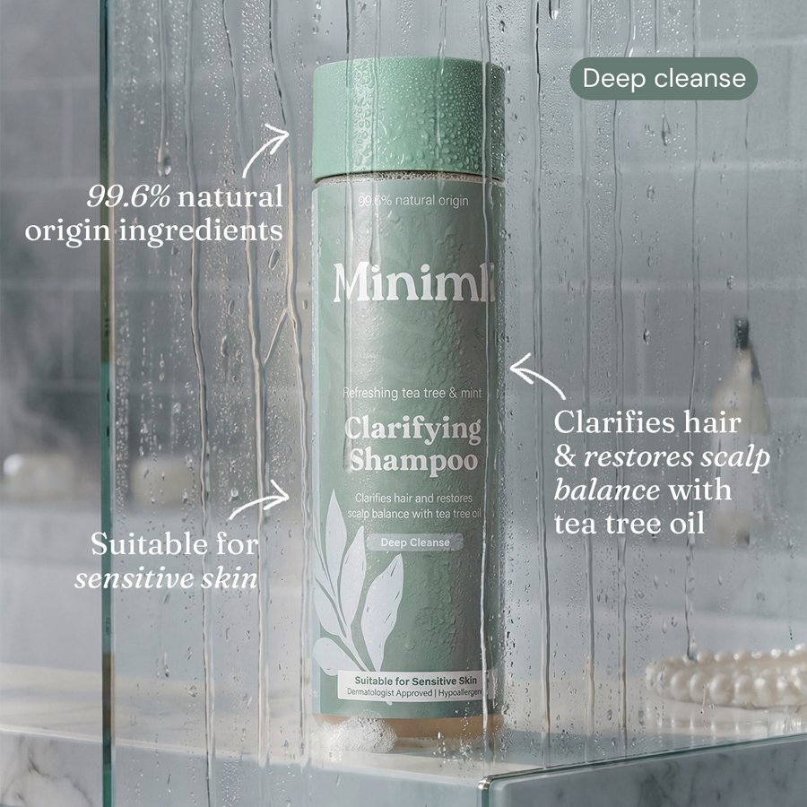Miniml Clarifying Shampoo - Refreshing Tea Tree & Mint - 400ml - Miniml