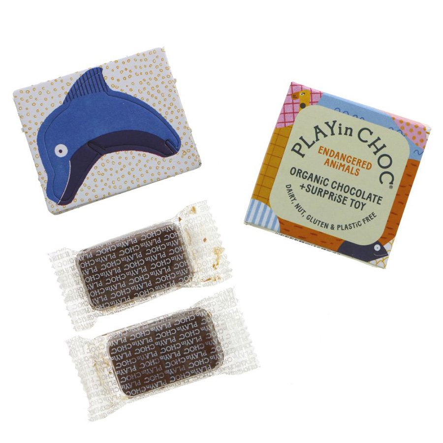 Playing Choc PLAYin Choc Organic Chocolate & Endangered Animal Surprise Toy - PLAYin ...