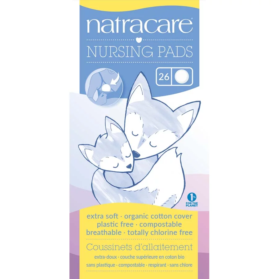 Natracare Organic Cotton Nursing Pads - Pack of 26 - Natracare