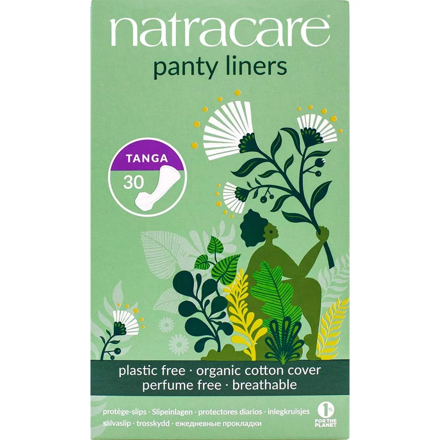 Natracare Organic Cotton Panty Liner - Tanga - Pack of 30 - Natracare